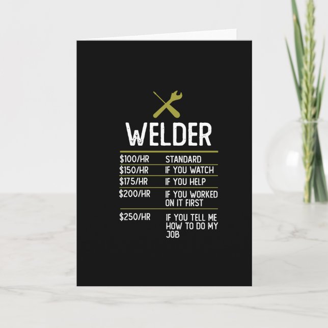 Carte Souder Souder Cadeau Présente Idée (Devant)