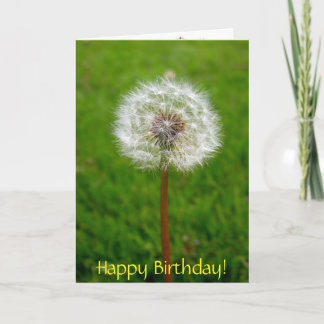 Carte Souffle de pissenlit, joyeux anniversaire !