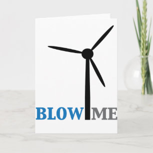 Carte souffler une éolienne