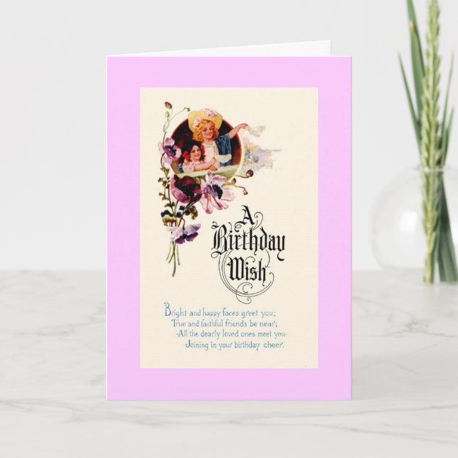 Carte Souhait d'anniversaire (Devant)