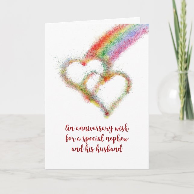 Carte Souhait d'anniversaire pour Nephew et Mari (Devant)