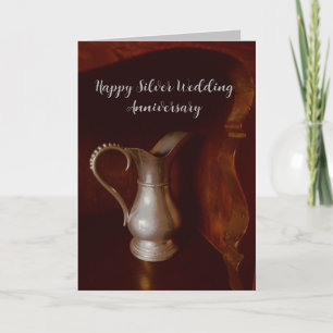 Carte Souhaite 25 ans d'anniversaire mariage d'argent