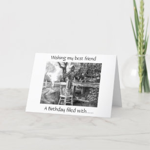 CARTE SOUHAITEZ À MON MEILLEUR AMI ANNIVERSAIRE REMPLI D