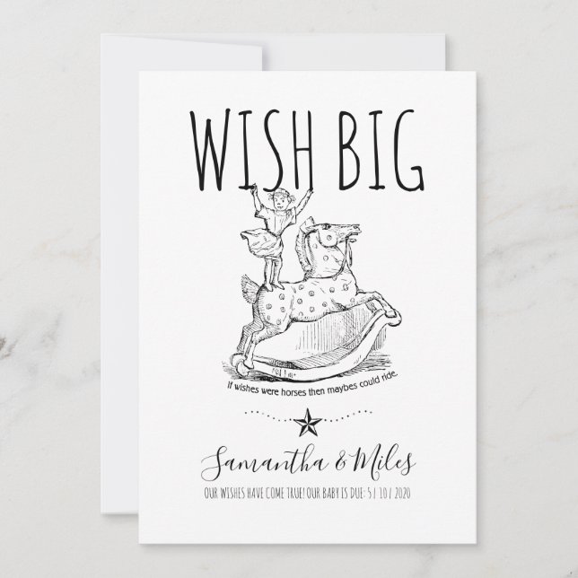 Carte Souhaitez Grosse Grosse Grossesse Whimsque Faire-p (Devant)