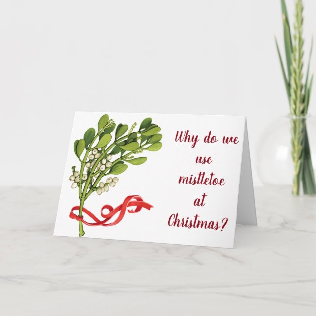 CARTE SOUHAITEZ QUE JE PUISSE UTILISER MISTLETOE TOUTE L (Devant)