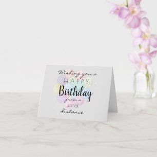 Carte Souhaitez un joyeux anniversaire