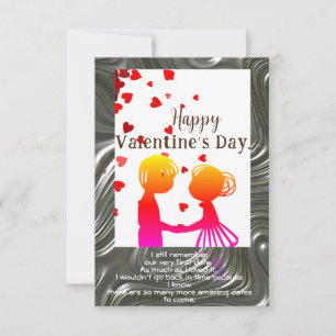 Carte Souhaitez un joyeux jour de la Saint-Valentin.