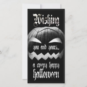 Carte Souhaitez-vous et à vous un Halloween déplaisant e