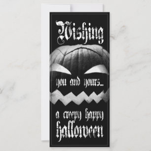 Carte Souhaitez-vous et à vous un Halloween déplaisant e