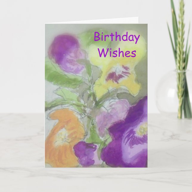 Carte Souhaits d'anniversaire (Devant)
