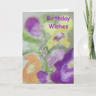 Carte Souhaits d'anniversaire