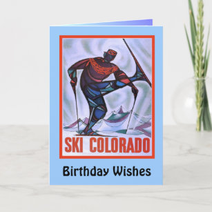 Cartes De Ski D Anniversaire Zazzle Ca