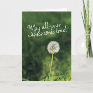 Carte Souhaits Vraiment Dandelion Anniversaire