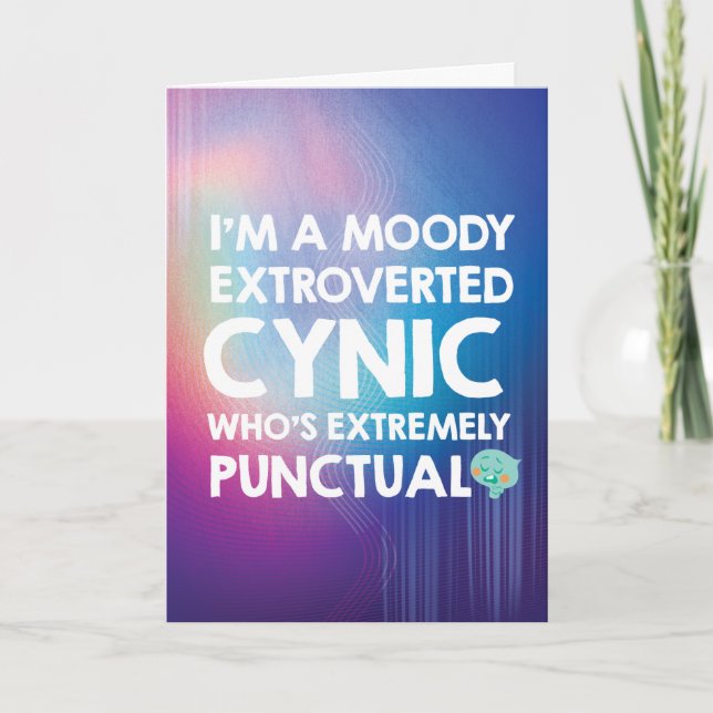 Carte Soul| 22 - Je suis une Moody Extroverted Cynic (Devant)