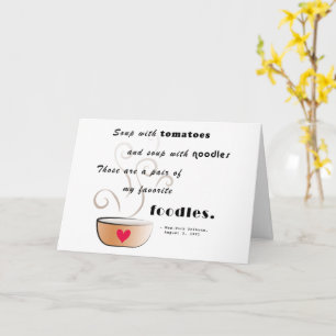 Carte "Soupe - ma nourriture préférée" Toute l'occasion 