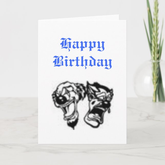 Carte sourire maintenant pleurer plus tard (Devant)