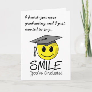 Carte Sourire que vous avez reçu un diplôme