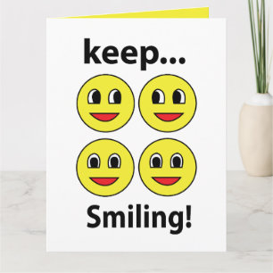 Carte Sourire Sourire Visage Sourire Continuer sourire