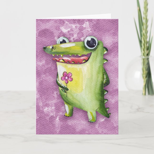 Carte Sourires de crocodile (Devant)