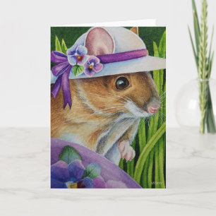 Carte Souris à Bonnet découverte de l'art de l'aquarelle