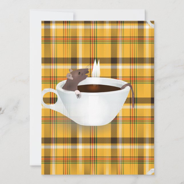 Carte souris à café (Devant)