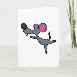 Carte Souris à Yoga exercice d'étirement