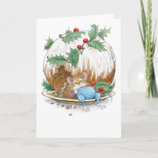 Carte Souris Christmas Pudding par Wallace Tripp