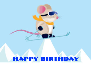 Cartes De Ski D Anniversaire Zazzle Ca