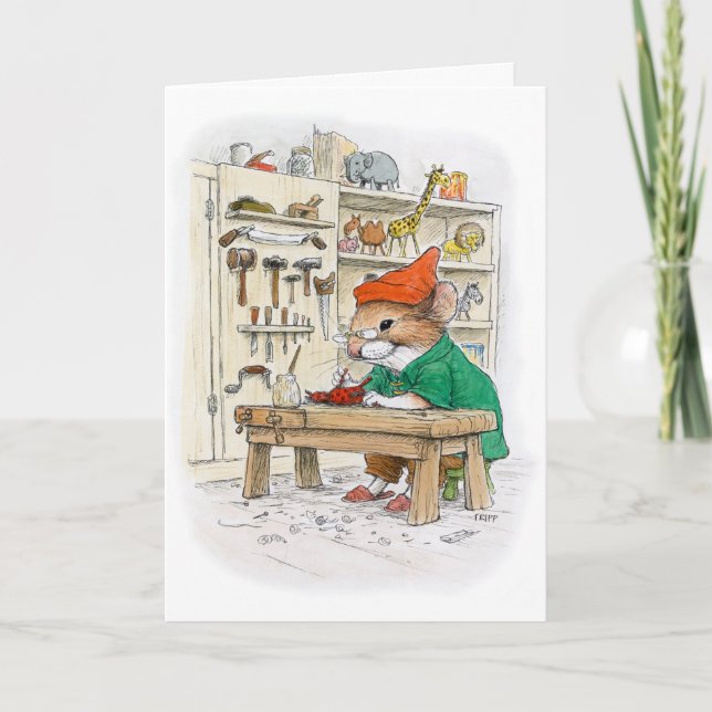 Carte Souris d'Elf de Joyeux Noël par Wallace Tripp (Devant)