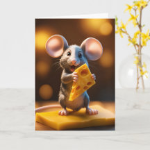 Souris mignonne avec fromage