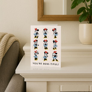Carte Souris Minnie Disney personnalisée