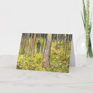 Carte Sous-bois avec deux chiffres Van Gogh Art