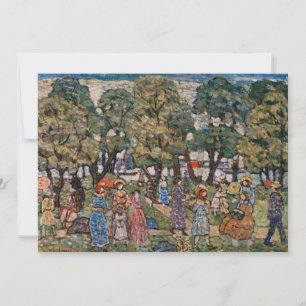 Carte Sous les arbres de Maurice Prendergast, Beaux-arts