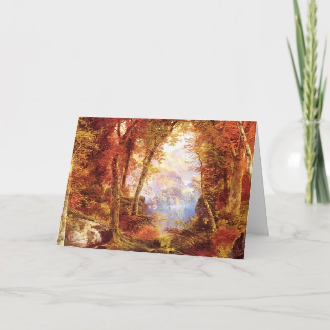 Carte Sous les arbres par Thomas Moran (Devant)