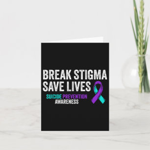 Carte Soutien à la prévention du suicide Rompre Stigma S