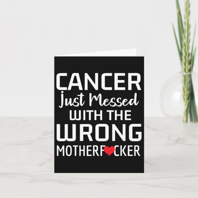 Carte Soutien à la sensibilisation au cancer Obtenez bie (Devant)