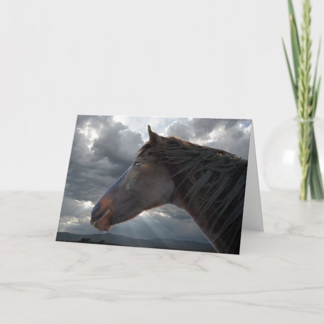 Carte Soutien et confort sympathiques - Cheval Lover (Devant)