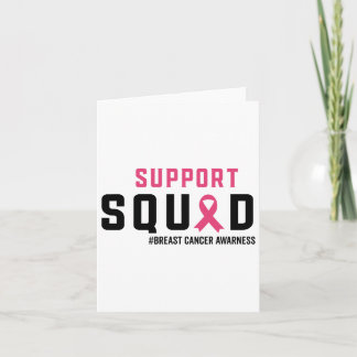 Carte Soutien Squad Sensibilisation au cancer du sein Ru
