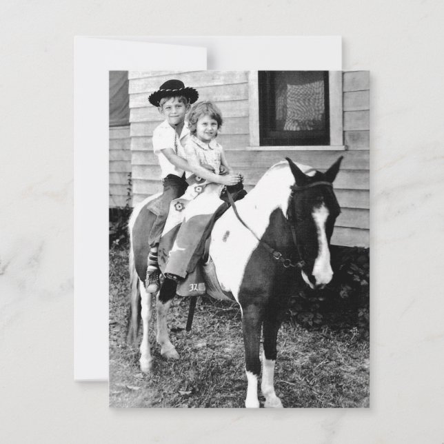 Carte Souvenez-vous des photos de Pony Ride (Devant)