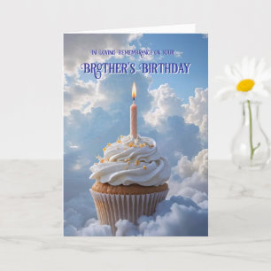 Carte Souvenir de l'Anniversaire céleste Frère