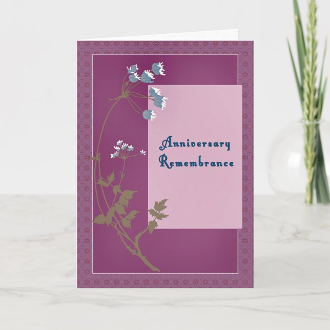 Carte Souvenir de l'anniversaire de la femme dans la lav (Devant)