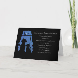 Carte Souvenir de Noël avec Poème de Bien-aimé