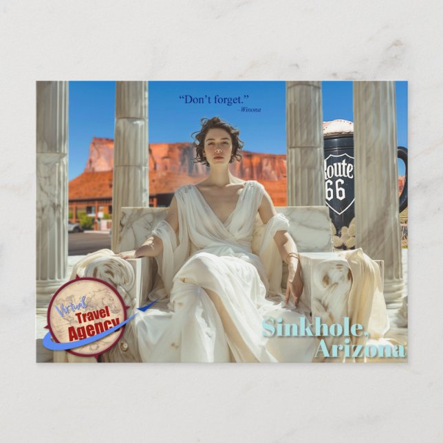Carte souvenir "Don't Forget Winona" (Devant)