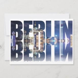Carte souvenir texte de Berlin