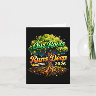 Carte Souvenirs de la réunion de famille Roots Run Deep