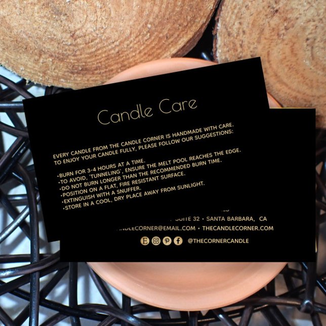 Carte Soy Soy Candry avec logo noir (Créateur téléchargé)