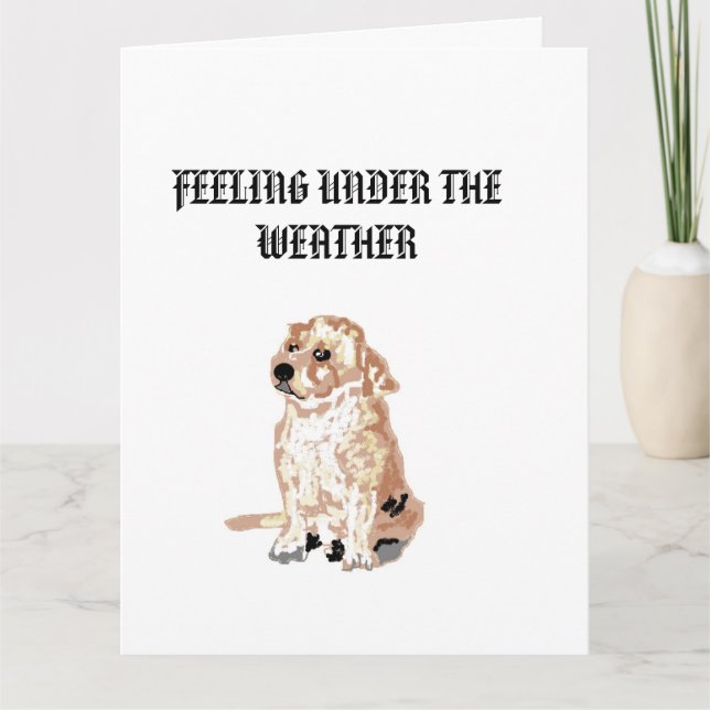 Carte Soyez bien Bientôt : Sous le temps (Devant)