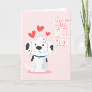 Carte Soyez Bien Bientôt Sweet Chiot Salutation