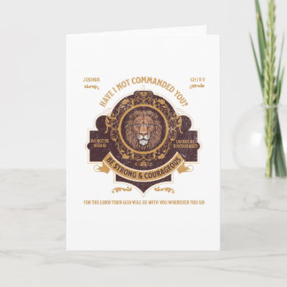 Carte Soyez forts et courageux