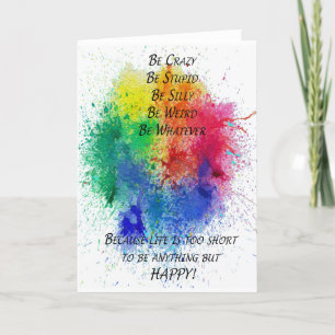 Carte Soyez heureux